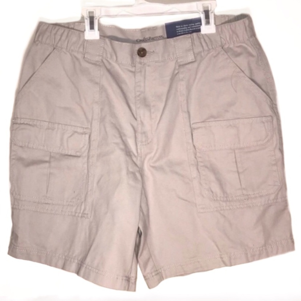 Croft & Barrow tan cargo shorts NWT 34W
